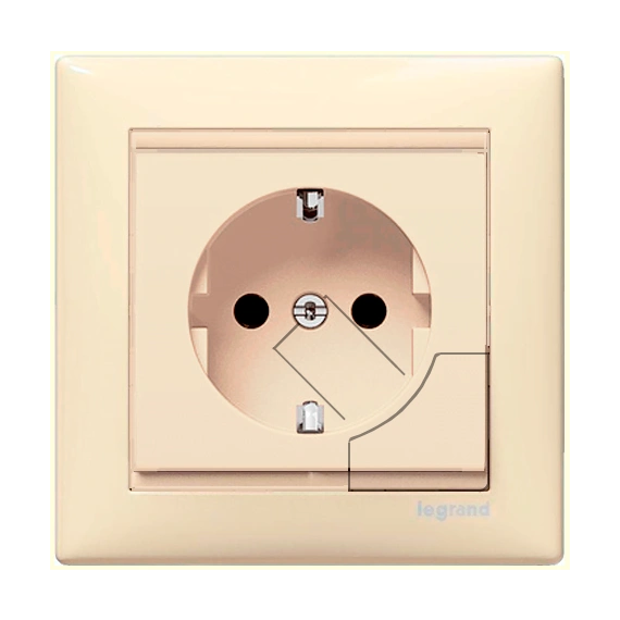 Розетка с ж/к с режектором Legrand Valena 774395, цвет слоновая кость
