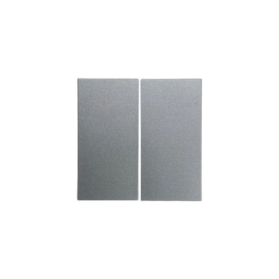 Клавиша выключателя 2-я Berker для коллекций S.1/B.3/B.7 GLAS, цвет «алюминий матовый», 16231404