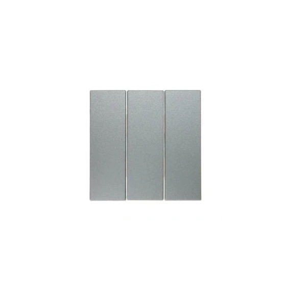 Клавіша вимикача 3-а Berker для колекцій S.1/B.3/B.7 GLAS, колір «алюміній матовий», 16651404