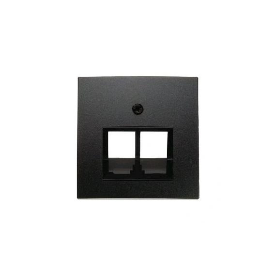 Накладка для розетки UAE/E-DAT, «антрацит, матовий» B.3/B.7 GLAS 14091606