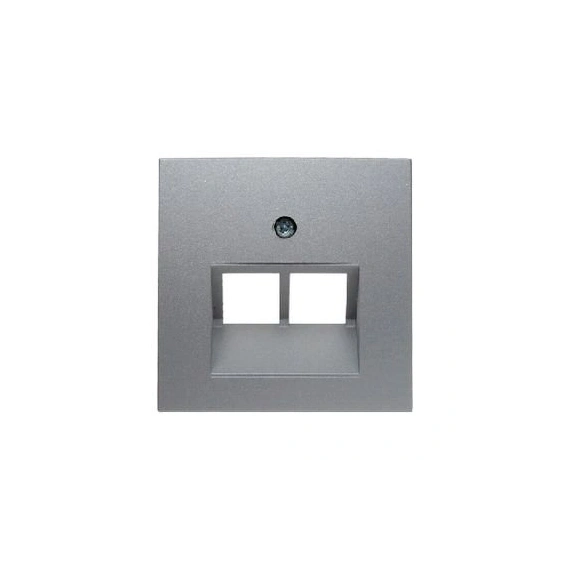 Накладка для розетки UAE/E-DAT, «алюмінієвий, матовий» B.3/B.7 GLAS 14091404