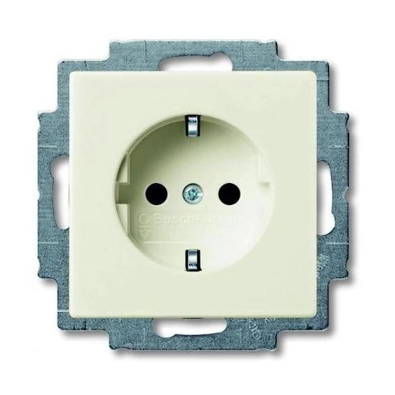 Розетка с заземлением Abb Basic55 белый.