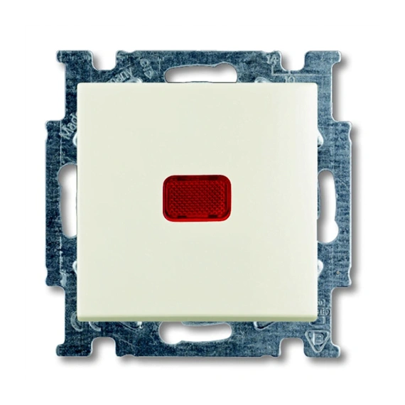 Выключатель 1-кл. с подсветкой Abb Basic55 цвет белый — «Chalet»