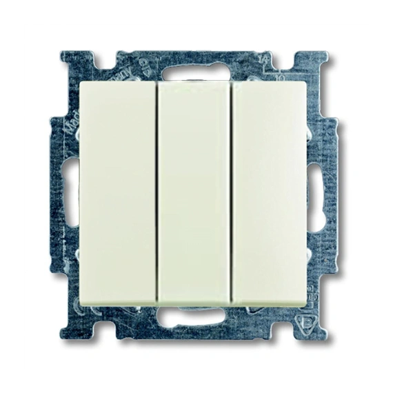 Вимикач 3-кл. Abb Basic55 колір білий - Chalet