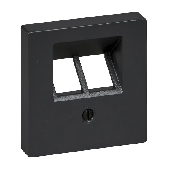 Панель розетки TF/PC 2-й Merten SM MTN298014 антрацит