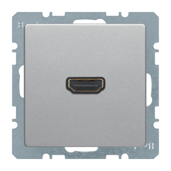 HDMI-розетка, подключение сзади под углом 90 град., алюминий, Q.1/Q.3/Q7 3315436084