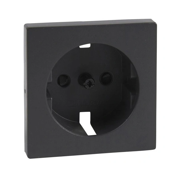 Накладка розетки с шторками Merten SM MTN2330-0414 антрацит