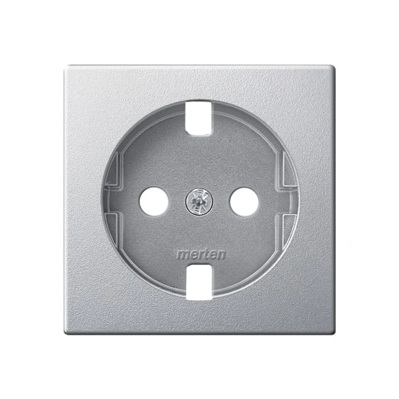 Накладка розетки с ж/к Merten SM MTN2331-0460 алюминий