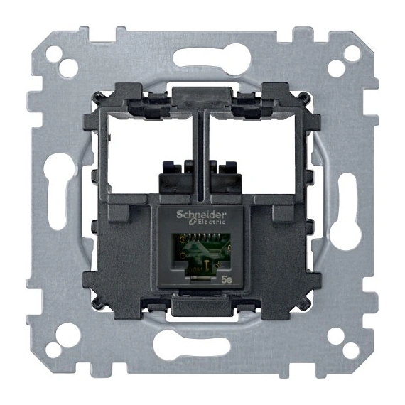 Механизм розетки RJ45, 1-п, КАТ.6 UTP Merten MTN4576-0001