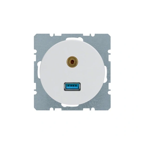 Розетка USB/3.5мм аудіо, полярна білизна R.1, R.3, 3315392089