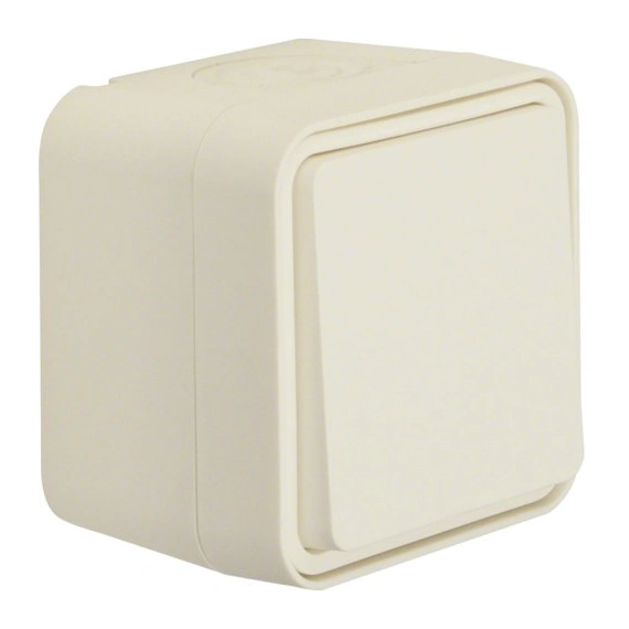 Переключатель IP55, полярно-белый, 10АX/250В W.1