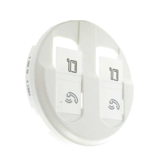 Накладка комп'ютерної розетки 2хRJ45 Legrand Celiane 68252 біла