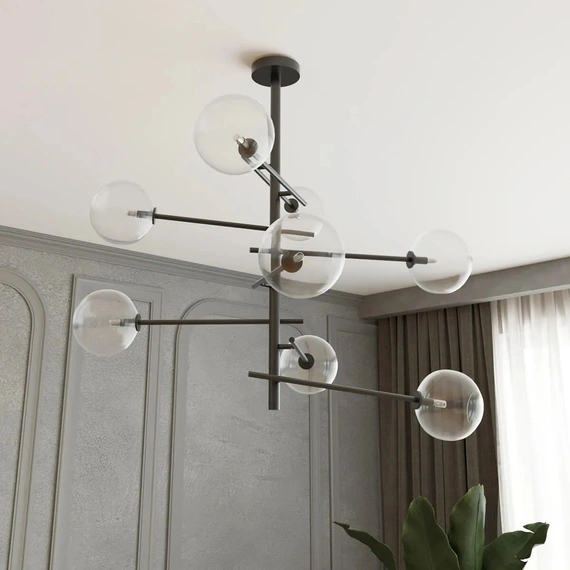 Люстра MJ-Light PURE 8 BK 16020