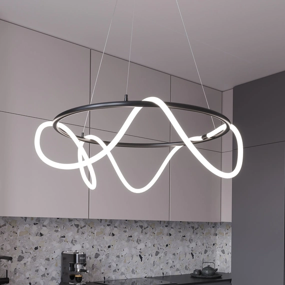 Люстра MJ-Light ROPE D800 4000K BK 10020