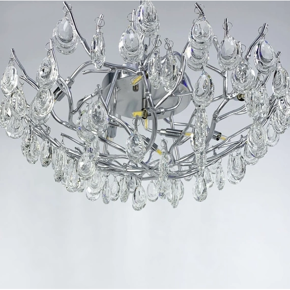 Люстри SOLEN 86544065 Діаметр: 60див. Кількість ламп: 10 Колір корпусу: Хром