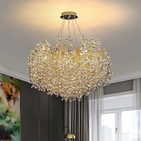 Люстри FIORE 50618037 Діаметр: 80см Колір корпусу: Золотий