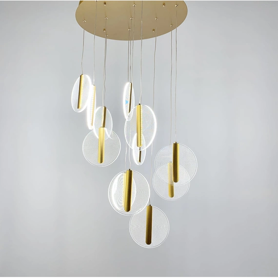 Люстра DUALIGHT 29579689 Кількість ламп: 1 Колір корпусу: Золотий