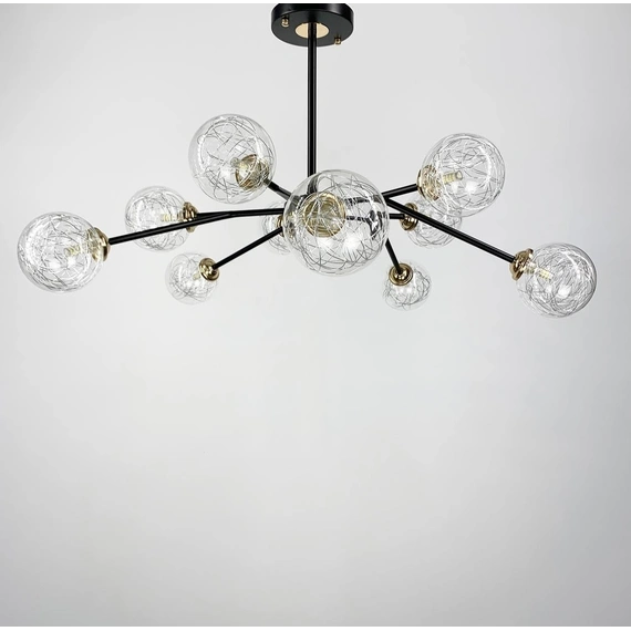 Люстра OLIVIA 60719531 Колір фурнітури: золотий Колір корпусу: Чорний