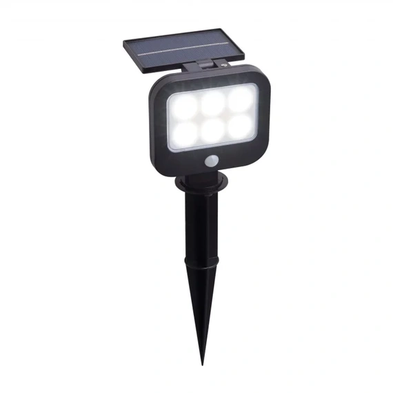 Ґрунтовий світильник Searchlight 67424BK SOLAR, з датчиком руху