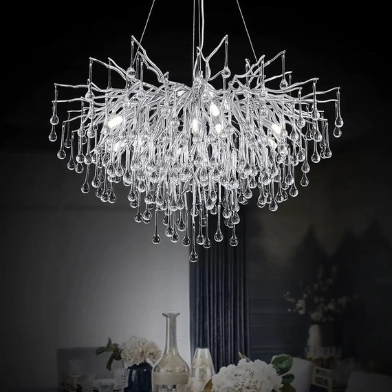 Люстри ALINO 37005975 Діаметр: 40см Колір корпусу: Хром