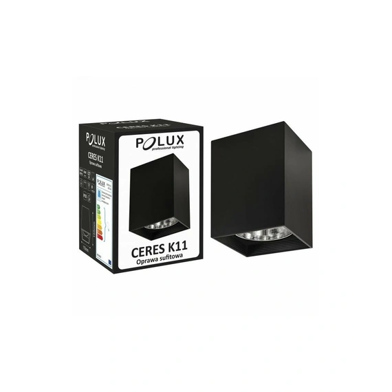 Точковий світильник Goldlux 307224 Ceres E27 1x60W IP20 BK