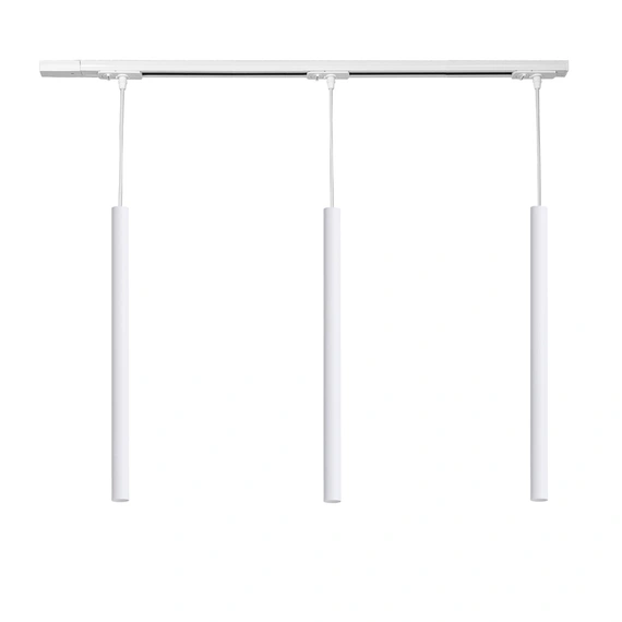 Трековий світильник на три плафони підвісний Track-3 Chime G4 TP30-500-1000-3 White Atmolight