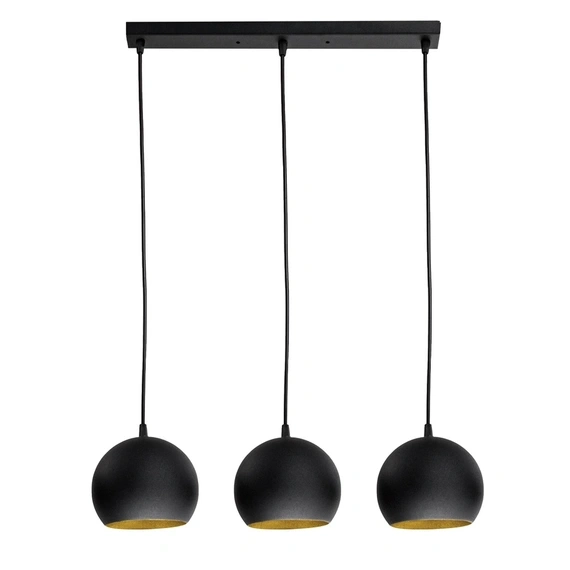 Люстра (світильник підвісний) Bowl С150-450-3 Black/Gold Atmolight