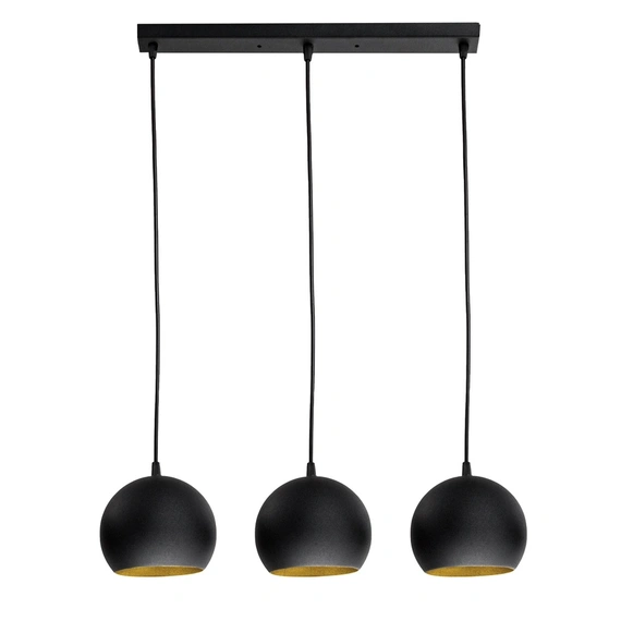 Люстра (світильник підвісний) Bowl С150-450-3 Black/Gold Atmolight