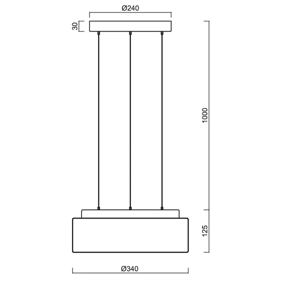 Люстра Osmont ERIS ERI73034, LED 13W, 34 см