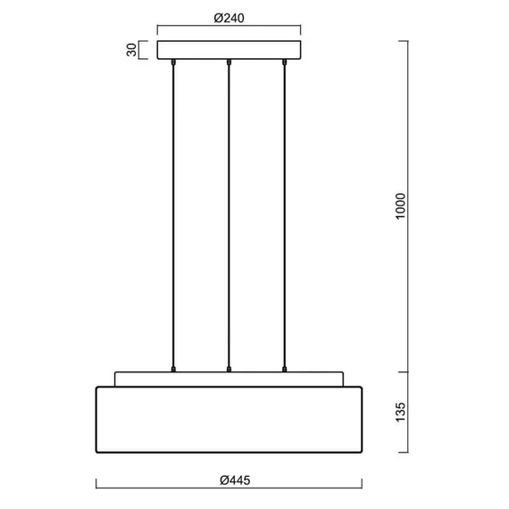 Люстра Osmont ERIS ERI73038, LED 24W, 44 см