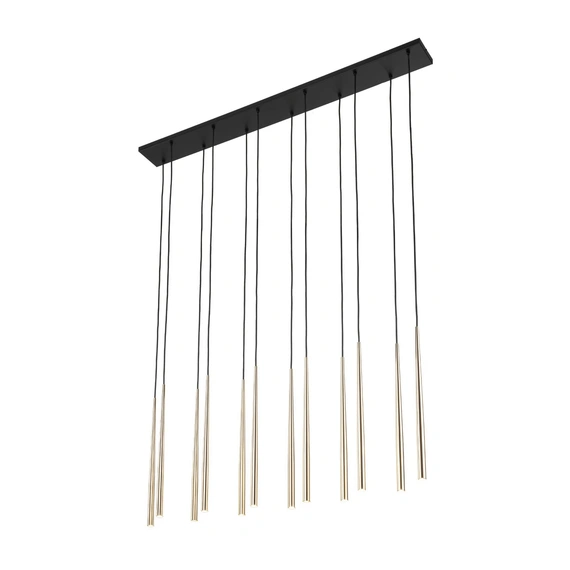 Підвісний світильник TK-Lighting PIANO BLACK GOLD 12 10119