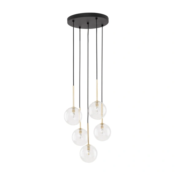 Підвісний світильник TK-Lighting NILOS BLACK/GOLD 5 5943