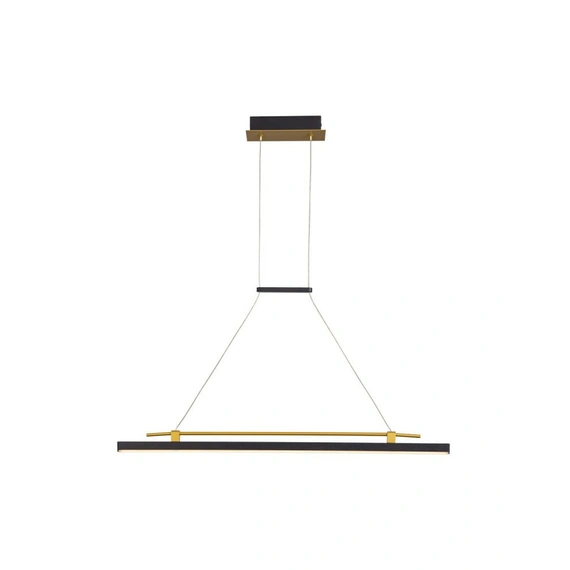 Люстра Italux PND-54638F-16W-3K-BK-GD Merlot Led 1x16W 3000K 560Lm IP20