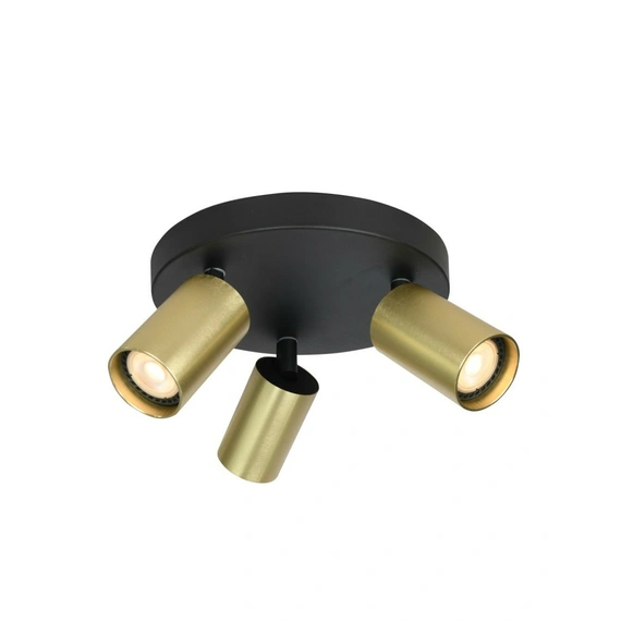 Спот Italux SPL-23436-3R-BK-BRSS Nesto GU10 3x10W IP20 Brass