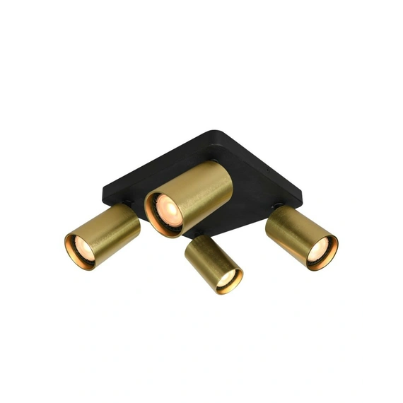 Спот Italux SPL-23436-4S-BK-BRSS Nesto GU10 4x10W IP20 Brass