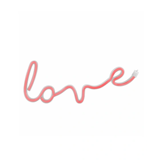 Світильник Goldlux 327116 Neon Love Led 1x3W USB 5V DC 1A IP20 Wh