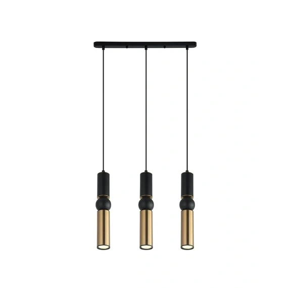 Підвісний світильник Italux PND-14290-3A-BK-BRO Isidora GU10 3x25W IP20 Gold