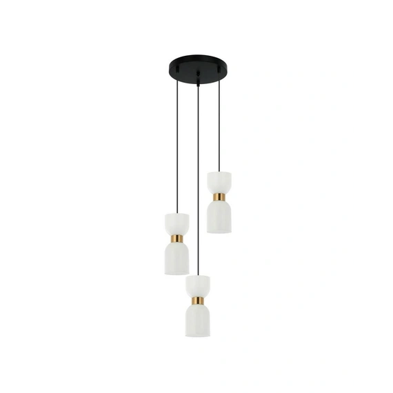 Підвісний світильник Italux PND-57602-3-BK+BRO Monza E27 3x40W IP20 Bl