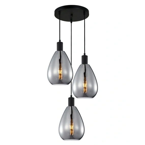 Люстра Italux PND-27812-3A-BK-SG Zulo E27 1x40W IP20