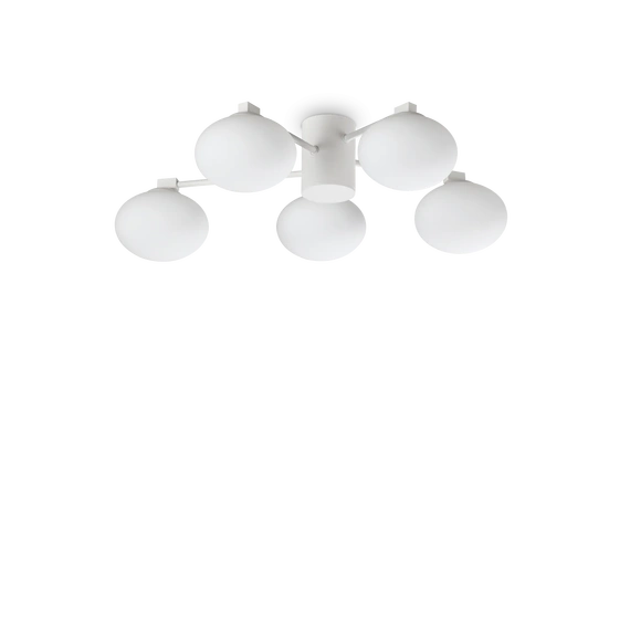 Стельова люстра HERMES 5 WH Ideal Lux 322698