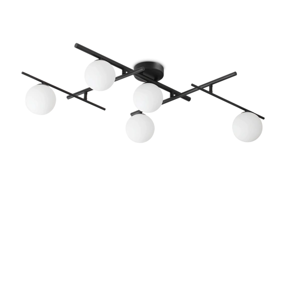 Стельова люстра ATLAS 5 BK Ideal Lux 328218