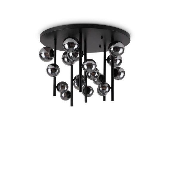 Стельова люстра PERLAGE 18 BK/SM Ideal Lux 328386