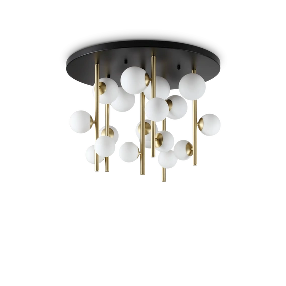 Стельова люстра PERLAGE 18 BK/WH Ideal Lux 328393