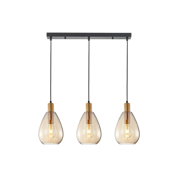 Підвісний світильник Italux PND-27812-3-BRO-AMB Zulo E27 3x40W IP20