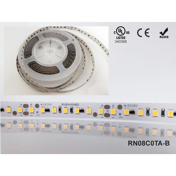 LED стрічка RISHANG 120-2835-12V-IP20 8,6W 818Lm 4000K 50м (RN08C0TA-B-NW_50)