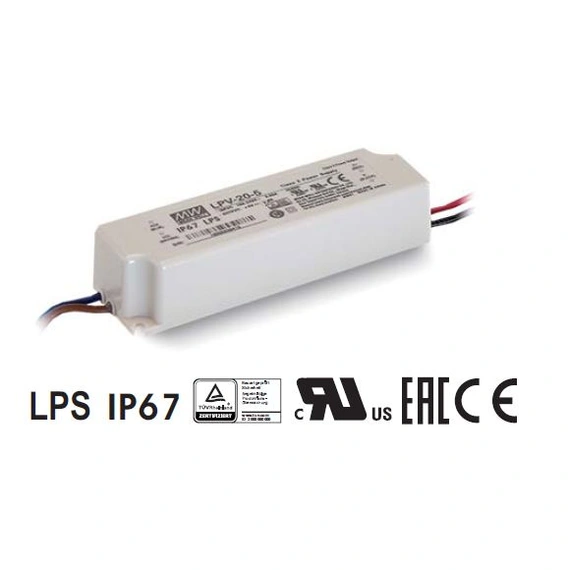 Блок живлення Mean Well 20W DC12V IP67 (LPV-20-12)