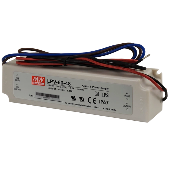 Блок живлення Mean Well 60W DC48V IP67 (LPV-60-48)