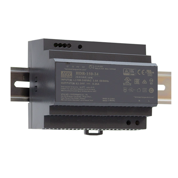 Блок живлення Mean Well на DIN-рейку 150W 24V IP20 (HDR-150-24)