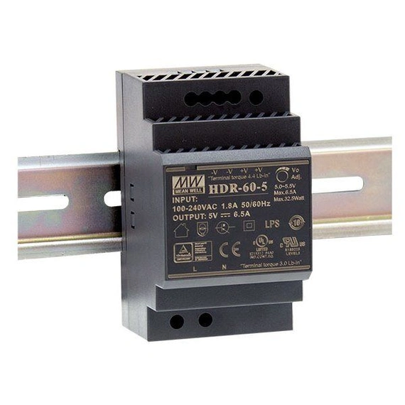 Блок живлення Mean Well на DIN-рейку 54W DC12V (HDR-60-12)