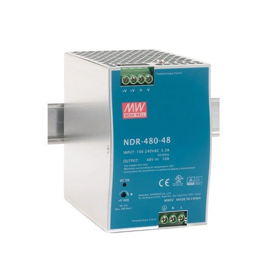 Блок живлення Mean Well на DIN-рейку 480W DC48V (NDR-480-48)